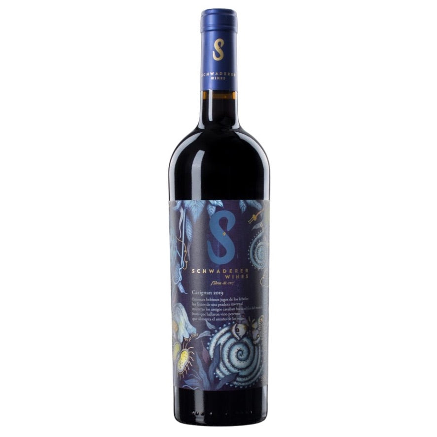 Botella de Schwaderer Carignan 2019 – Vino tinto, Carignan de Schwaderer Wines