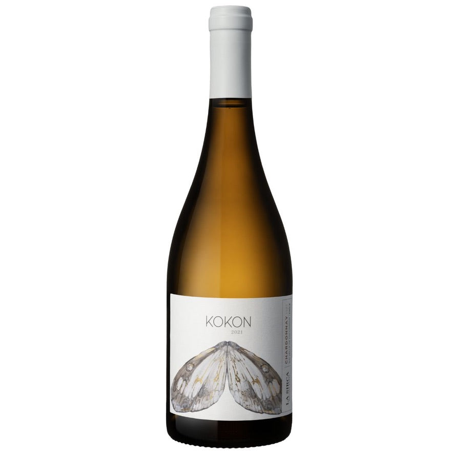 Botella de La Sirca Kokon Chardonnay 2022 – Vino blanco, Chardonnay de La Sirca