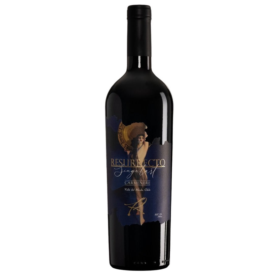 Botella de Resurrecto Singulart Carménère 2022 – Vino tinto, Carménère de Singulart Wines