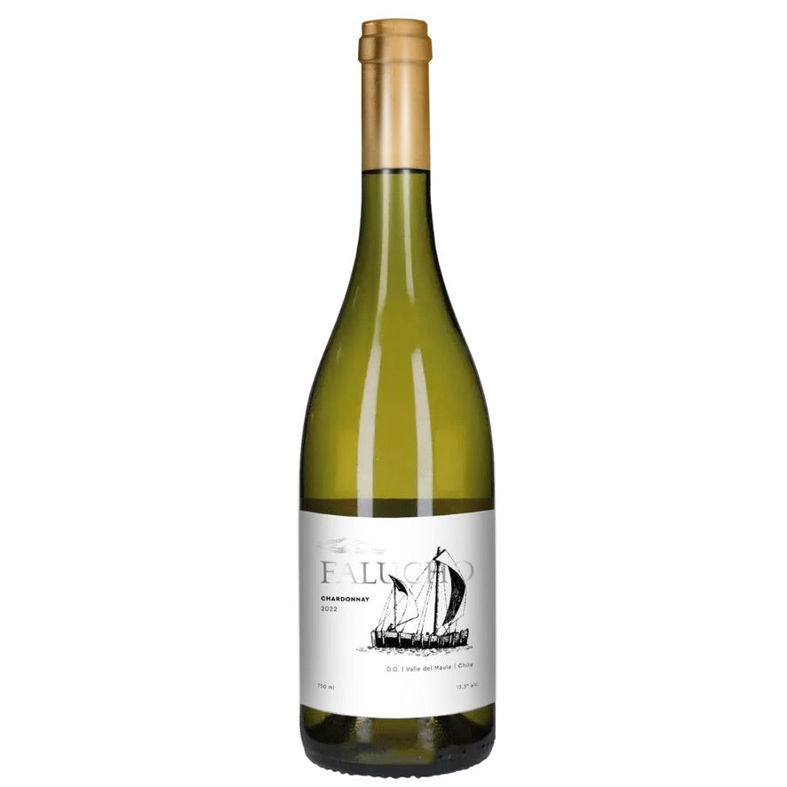Botella de Casa Mesa Bozzolo Falucho Chardonnay 2022 – Vino blanco, Chardonnay de Casa Mesa Bozzolo