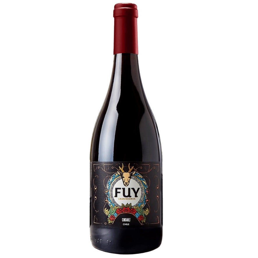 Botella de FUY Gran Reserva Cinsault 2022 – Vino tinto, Gran Reserva de FUY Wines SpA