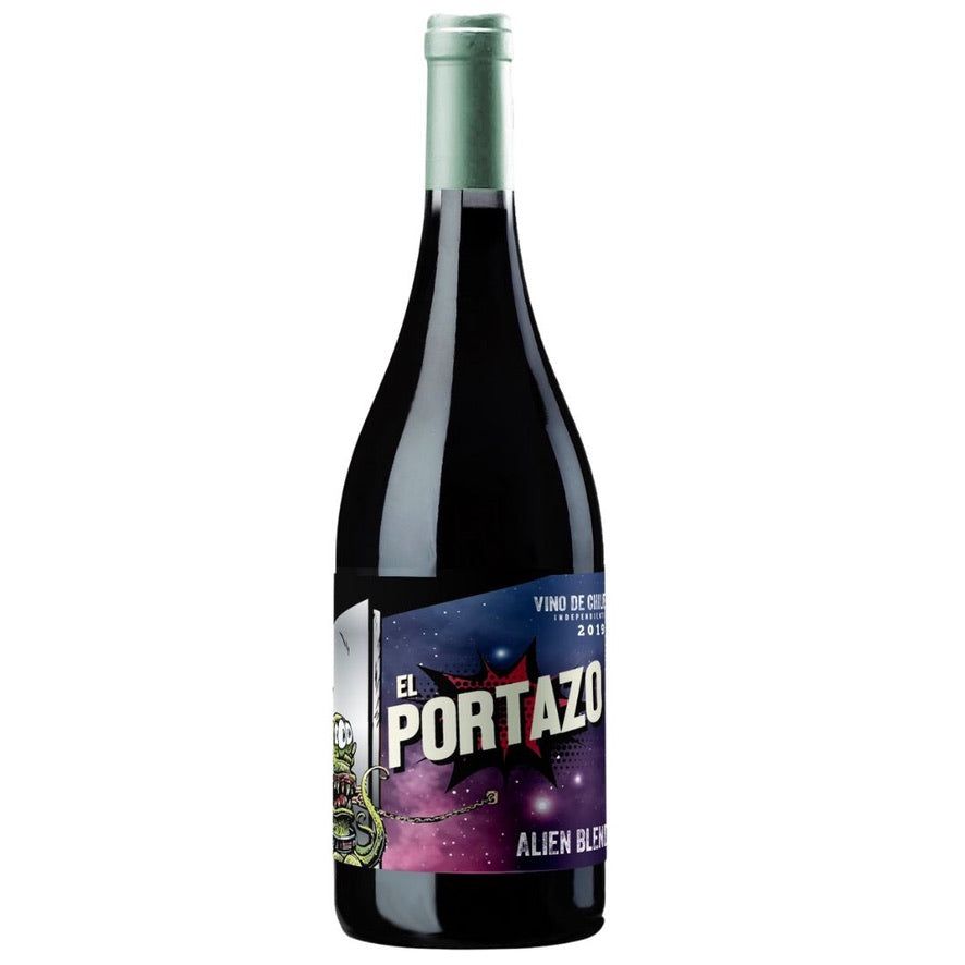 Botella de El Portazo Alien Blend 2022 – Vino tinto, Ensamblaje de El Portazo SpA
