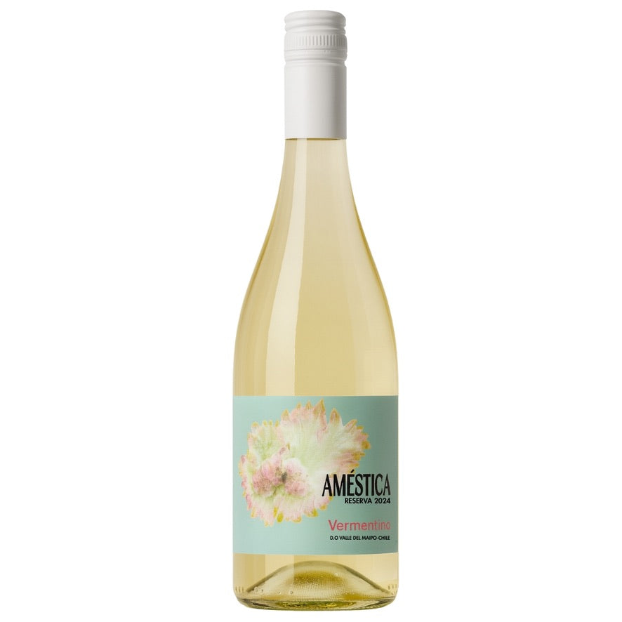Botella de Améstica Reserva Vermentino 2024 – Vino blanco, Vermentino Reserva de Viña Améstica