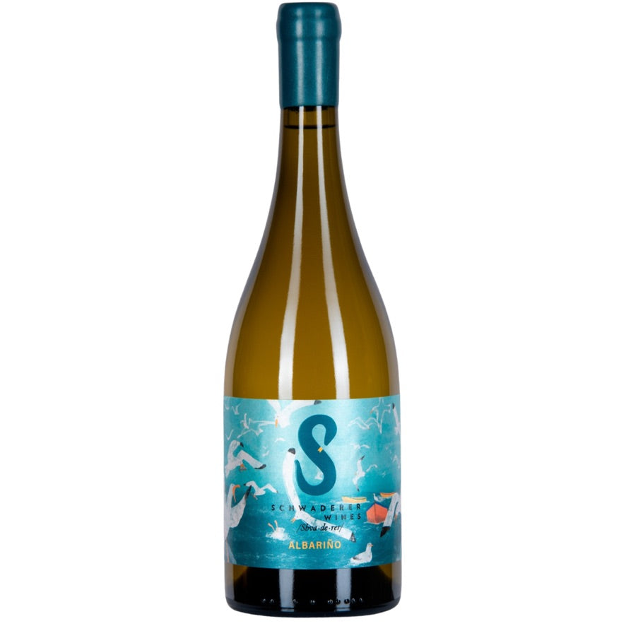 Botella de Schwaderer Albariño 2024 – Vino blanco, Albariño de Schwaderer Wines