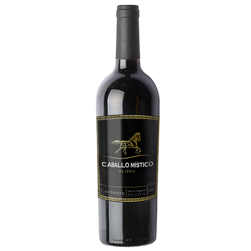 Botella de Caballo Místico Reserva Carménère 2023 – Vino tinto, Carménère Reserva de Caballo Místico Wines SpA