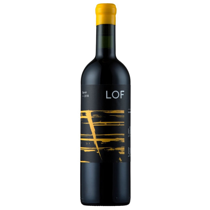Botella de LOF Syrah 2019 – Vino tinto, Syrah de LOF