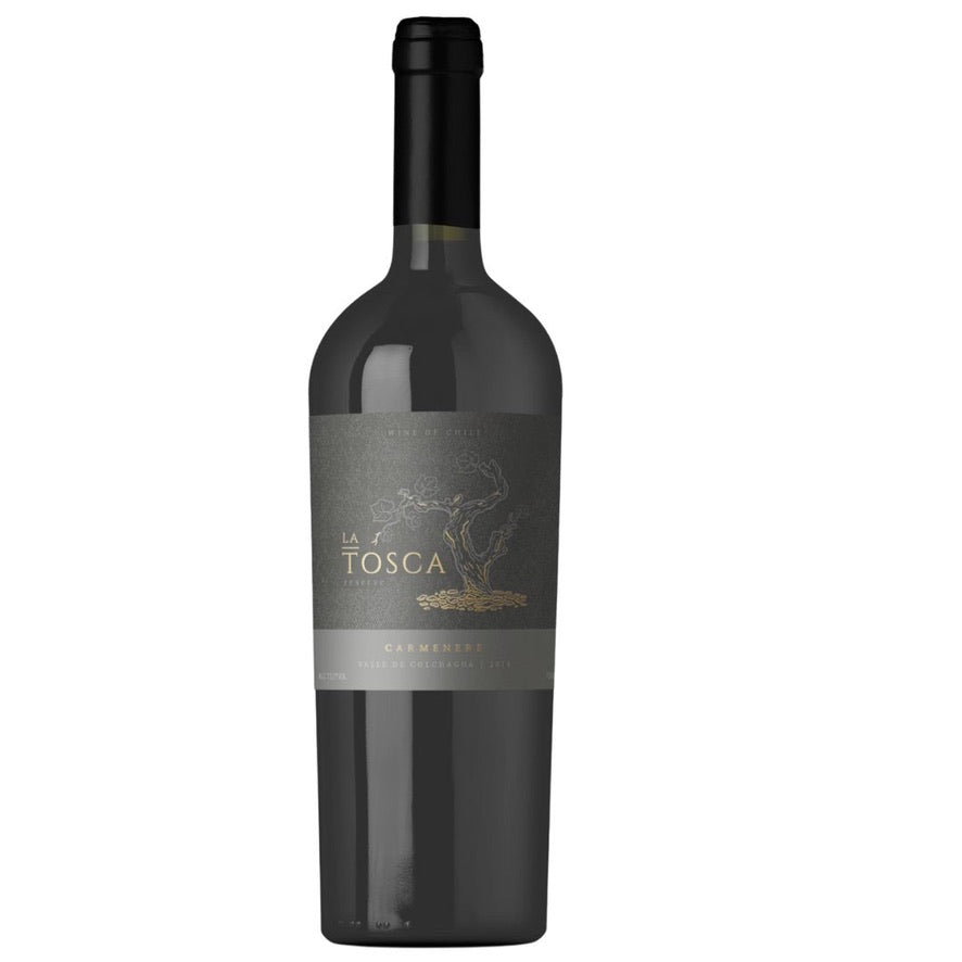 Botella de La Tosca Reserve Carmenere 2023 – Vino tinto, Carmenere de Peralillo Wines