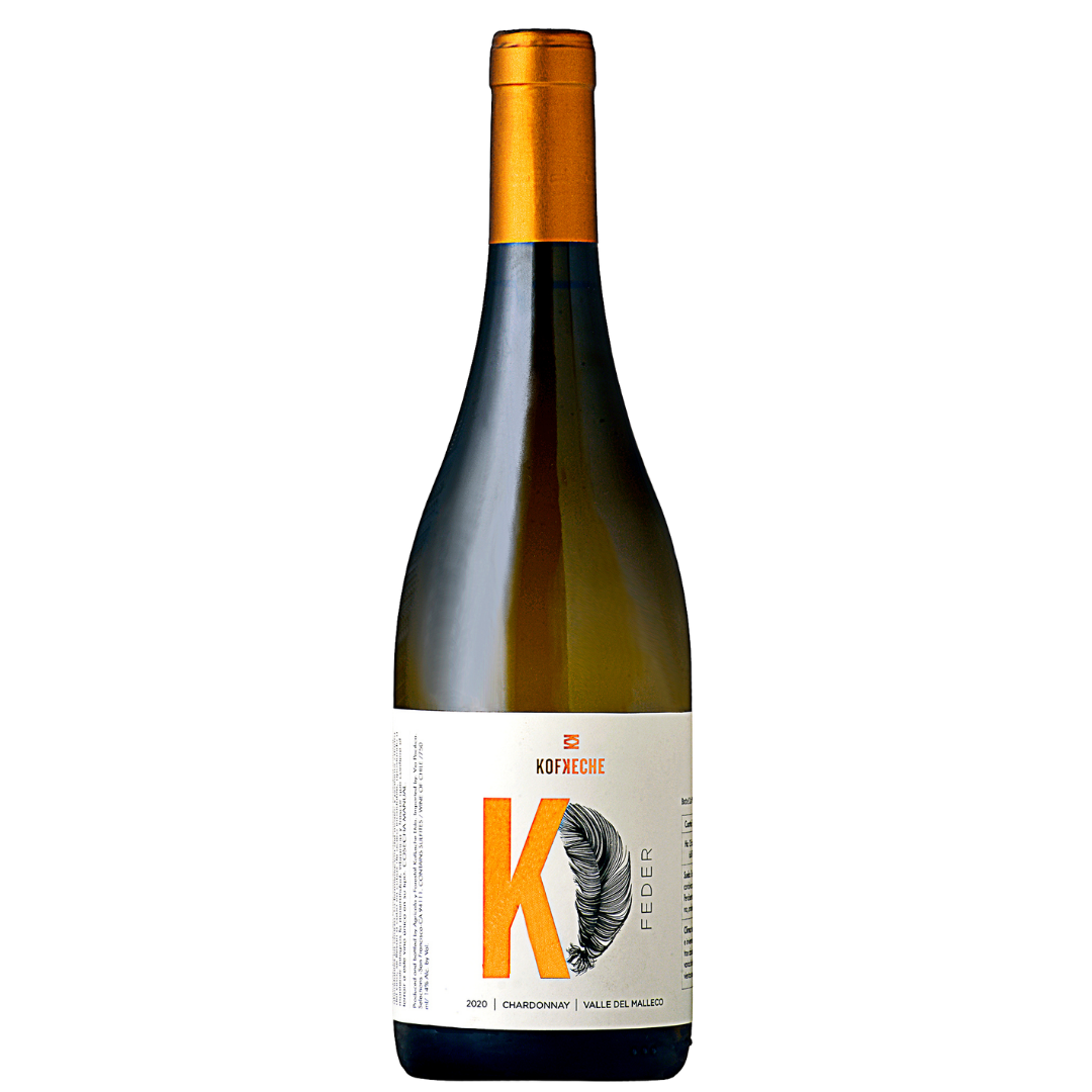 Botella de Kofkeche K Feder Chardonnay 2020 – Vino blanco, Chardonnay de Kofkeche