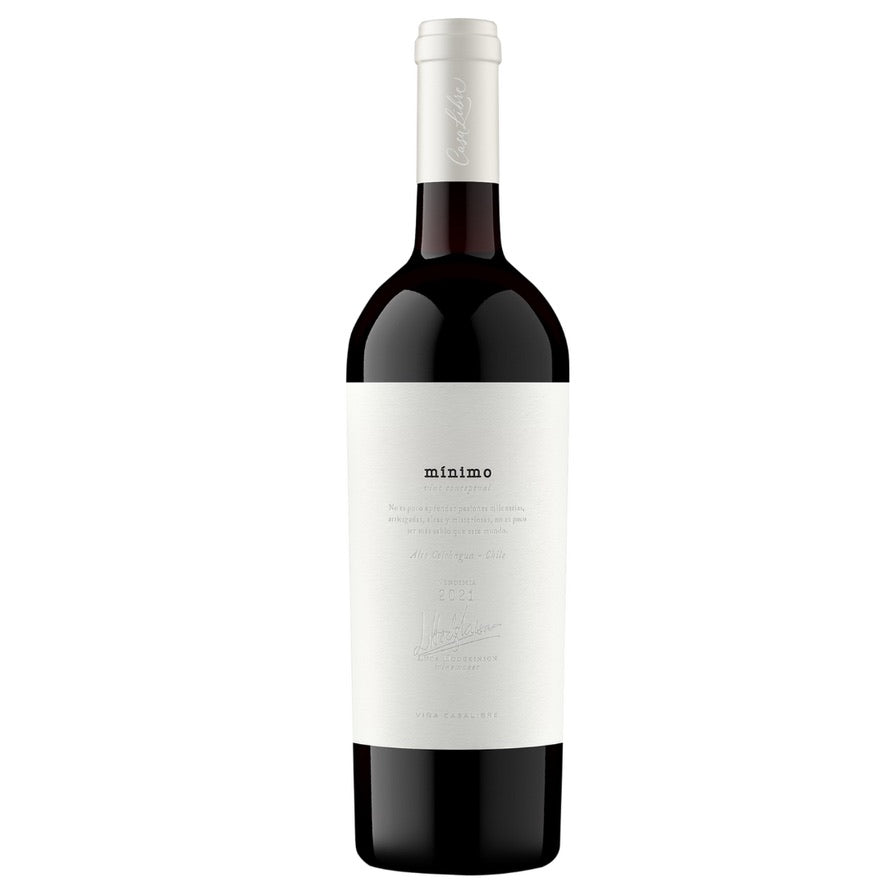 Botella de Casalibre Mínimo 2021 – Vino tinto, Ensamblaje de Viña Casalibre SpA