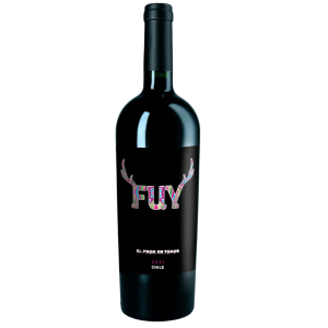 Botella de Fuy El Peor de Todos, ensamblaje de autor con Cabernet Franc, Tempranillo, Carignan y más. Vino chileno complejo y jugoso.