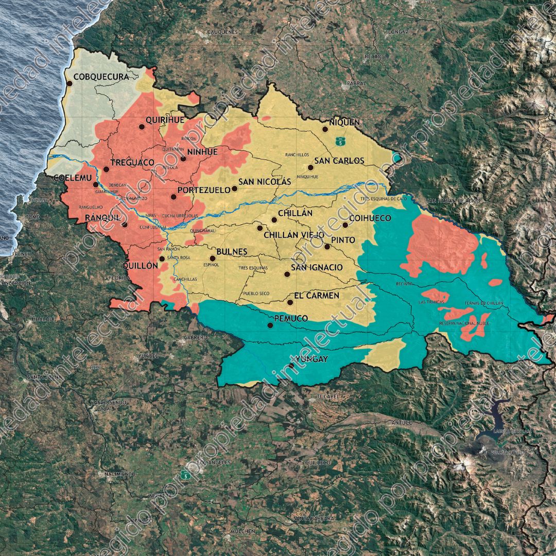 mapas del vino chile Valle de itata